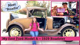 My first Ford Model A ~ 1929 Roadster | Repaired video! Meet Roadie