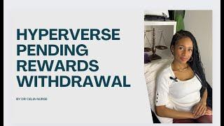 1st How to Withdraw Pending Rewards From Hyperverse #hyperversewithdrawal