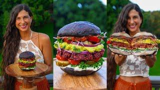 Best Raw Vegan Burger Recipe!  Homemade Veggie Patties with Ketchup & Mayo  Healthy and Delicious!