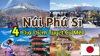 Du Lịch Nhật Bản, Núi Phú Sĩ (phần2): TOP 4 Địa Điểm Du Lịch và Chụp Hình Đẹp Nhất