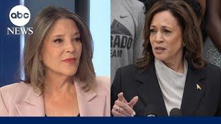 Democratic presidential candidate Marianne Williamson discusses Harris' candidacy