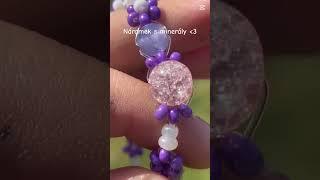 Nový náramek v nabídce🪻 #smallbusiness #bracelet #naramek #mineral #vinted #beads