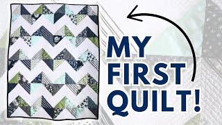 Remake My First Quilt With Me! | Free Chevron Quilt Pattern Tutorial | Two Charm Pack Quilt Pattern