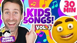  Fun Kids Songs with Mooseclumps: Vol 3! | Learn about Feelings, Emotions, ABCs, and more!