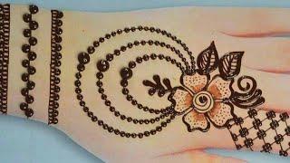 Beautiful Jewlery Mehandi Design for Back Hand side|| Full tutorial||how to apply beautiful mehandi