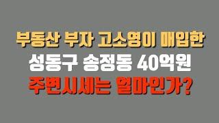 부동산 빌딩 부자 고소영씨 성동구 송정동 40억원대 빌딩 건물주되다