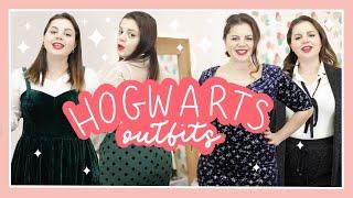 outfit curvy CORVONERO e SERPEVERDE  gratis!  // HOGWARTS LOOKBOOK p.1