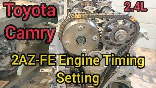 How to set 2AZ-FE Engine Timing Chain Marks of Toyota Camry#Shorts