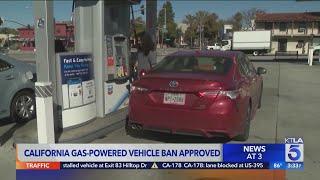 California approves ban on gas-powered vehicles by 2035