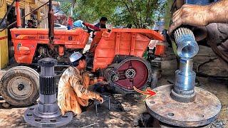 Amazing technique Repair Broken Fiat  Tractor 480 Wheel Axle | How to Rebuild Tractor Wheel Axle |