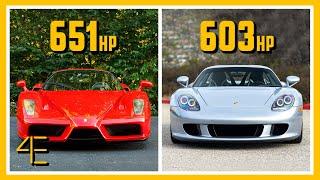 Enzo Ferrari vs Porsche Carrera GT | Car Spec Comparison | 4enthusiasts