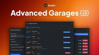 JG Advanced Garages v3 (QB/Qbox/ESX) - FiveM's Best Garage Script!