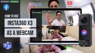 How to LIVE STREAM and use WEBCAM MODE with INSTA360 X3 in 2023 | New Firmware Update Released