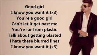 Robin Thicke - Blurred Lines (feat. T.I. and Pharrell) [Lyrics on Screen] HD