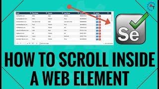 How To Scroll Inside The WebElement in Selenium WebDriver - EventFiringWebDriver