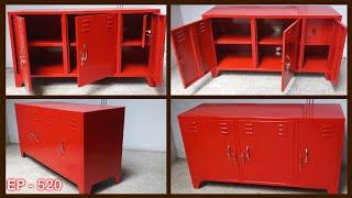 Furniture storage cabinet 3-door metal file locker | EP.520 | sri mari furniture | furniture