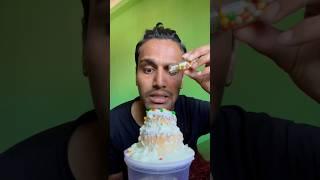 How I decorate a cake||ASMR||cake eating||bikram phuyal #biku #ASMR #biku #funny