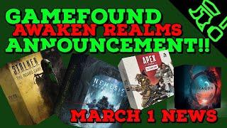 Gamefound & Awaken Realms New Project Details!!! Apex Legends Joins the Fray! Board Game News!!