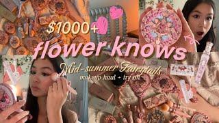 Flower Knows *mid-summer fairytails* Princess Makeup Unboxing haul + try on | Victoria Emily