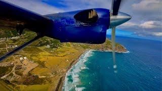 [4K] – Full Flight – Winair – De Havilland Canada DHC-6-300 – EUX-SXM – PJ-WII – WM506 – IFS 986