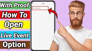 how to open live event in tiktok 2025 || how to create live event on tiktok 2025