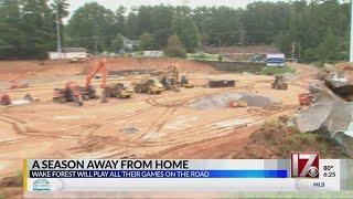 Wake Forest HS to spend season on the road as iconic Trentini Stadium is rebuilt