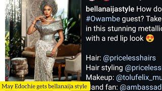 May Edochie gets on the Bellanaija style, with her alluring outfits..