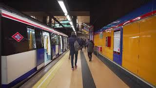 Spain, Madrid, 2X Metro ride from Quevedo to Alonso Cano