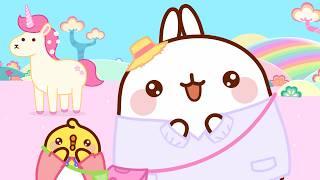 Molang and Piu Piu adopt The Cutest UNICORN  | Funny Compilation For kids