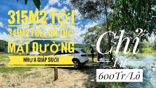 Đất Vườn View Suối Gần Nha Trang - 315m2 - 600Tr ,Full QH Đất Ở, Đường QH 15m Tại Khánh Thành K.Vinh