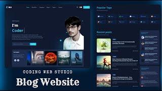 How to Create a Professional Blog Website in 3 Hours | HTML, CSS, JS