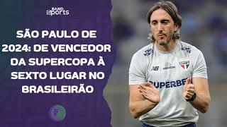 SÃO PAULO 2024: TRÊS TÉCNICOS NO COMANDO, SEXTO LUGAR NO BRASILEIRÃO E VAGA DIRETA NA LIBERTADORES