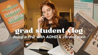 PhD student (with ADHD) vlog | changing my dissertation topic, academic rejection & chronic pain