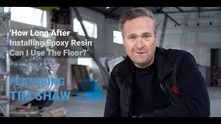 When can I use my floor after installing epoxy resin? - Resincoat & Tim Shaw (Car SOS)