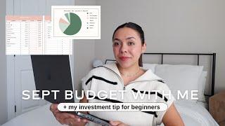 SEPTEMBER BUDGET WITH ME 