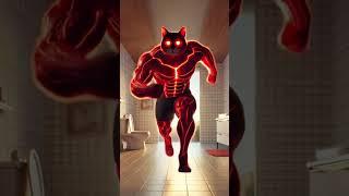 The kitten transforms into a red giant!Spitfire burns home! #ai  #catshorts#aicat#funnymeow8