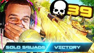 My First EVER *SOLO SQUADS* Win on Caldera!  (INSANE 39 KILLS)