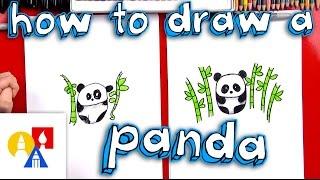 How To Draw A Cartoon Panda