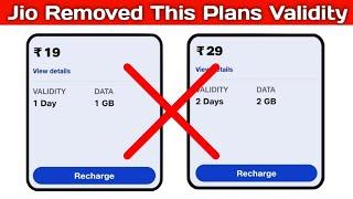 Jio Rs.19 and Rs.29 Data Booster Removed But....