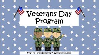 Hirsch Elementary Veterans Program 2022