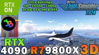 Microsoft Flight Simulator 2024 | RTX 4090 | Ryzen 7 9800X3D | Ultra Settings | 4K - 1440p - 1080p