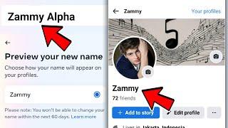 How to One Name on Facebook 2024 (NEW METHOD) | Single Name on Facebook 2024