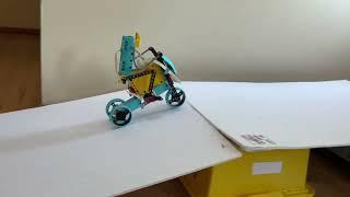 Lego Spike Prime - Riding a bike uphill