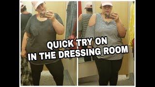 Quick plus size try on : in the dressing room