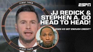 JJ Redick & Stephen A. DISAGREE on Kevin Durant getting ENOUGH credit as a leader  | First Take