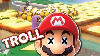 Super Mario 3D World but it's A HUGE TROLL LEVEL (funny Super Mario Switchboard Falls Level)