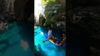 This water is so clear you can drink it #crystalclearwater #canyon #pure #water #health