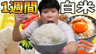 I ate only white rice for a week and lost a surprising amount of weight!!!
