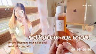 ‍️ ombre-balayage hair & beautymnl skincare haul