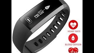 TEZER R5 PRO Smart wrist Band Heartrate Blood Pressure Oxygen Oximeter Sport Bracelet Watch